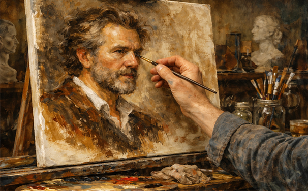 الرسم بالألوان الزيتية